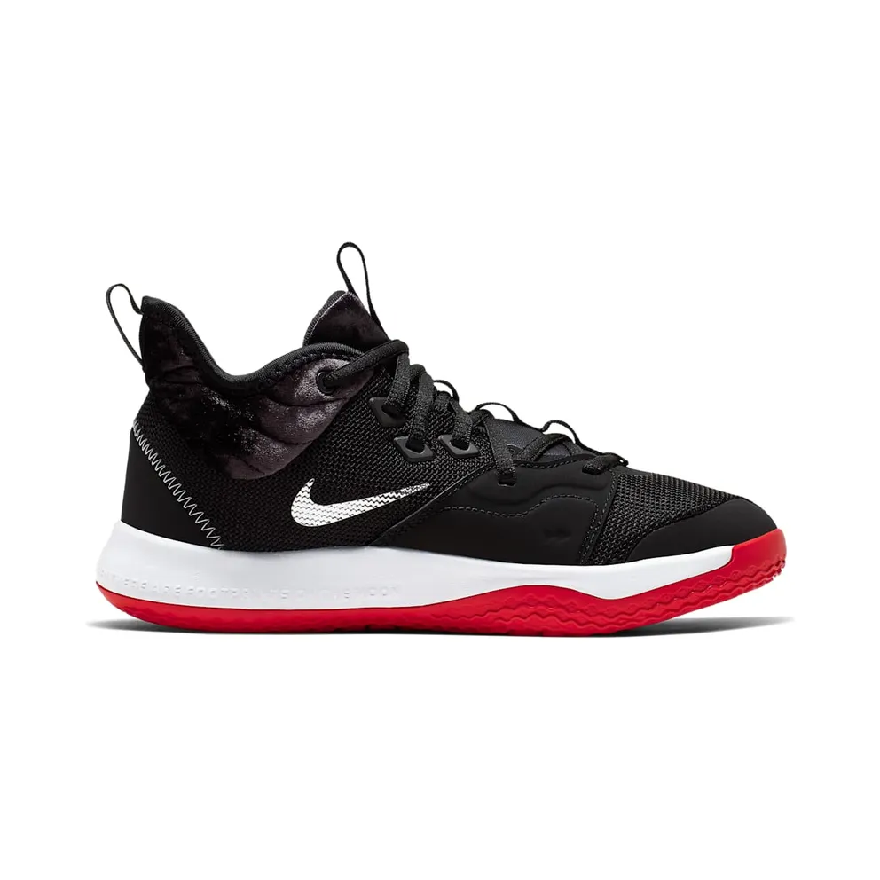 Nike PG 3 Velour Bred (GS) Black/White-University Red (AQ2462-016)