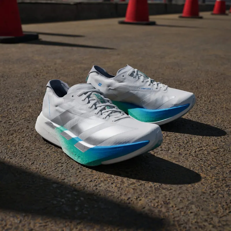Adidas Adizero Adios Pro 4 Crystal White / Matte Silver / Glory Green (JR6354)