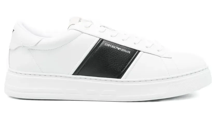 Emporio Armani Sneakers mit Einsätzen – Weiß (EM003701AF18017)