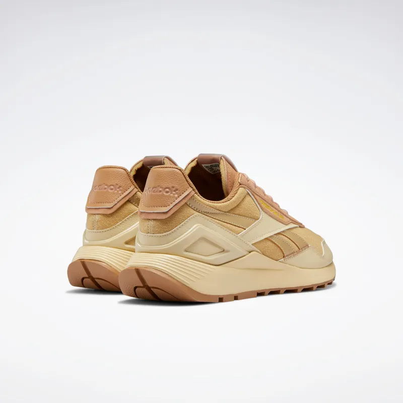 Reebok National Geographic Classic Leather Legacy AZ Shoes Straw / Soft Camel / Boldly Yellow