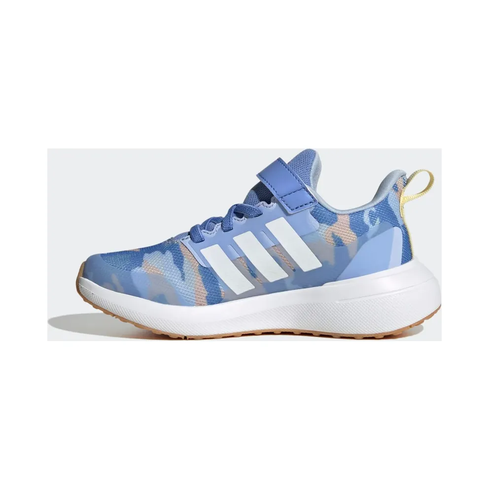 Adidas Fortarun 2.0 Cloudfoam Sport Running Elastic Lace Top Strap Blue Fusion / Cloud White / Almost Yellow (GZ9753)