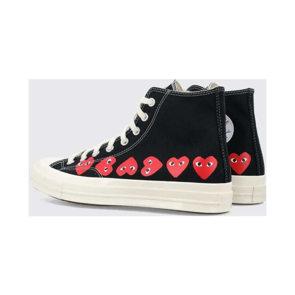 Converse COMME DES GARÇONS PLAY X CONVERSE Chuck 70 High-Top Cotton Canvas Black (AZK1270011)