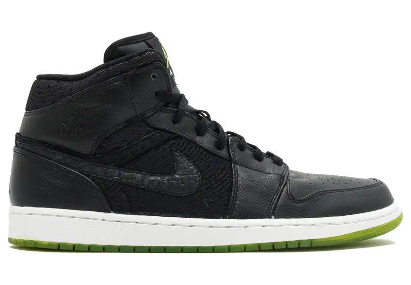 Jordan 1 Phat Black Action Green