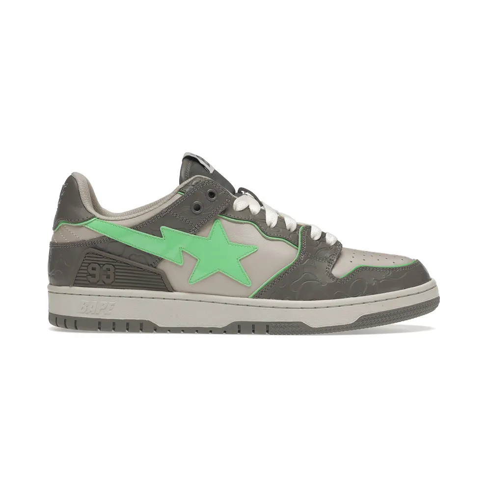A Bathing Ape Bape SK8 Sta Grey Green (001FWH801018_GRA_A)