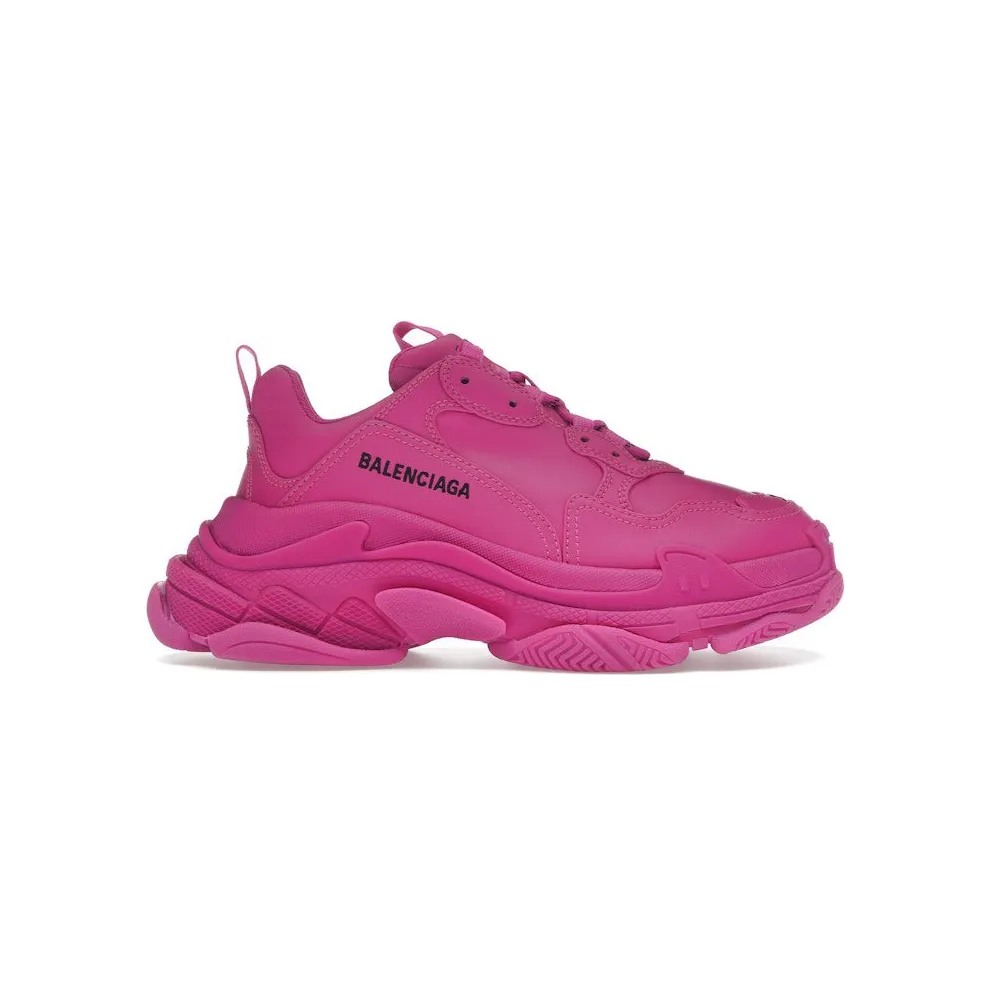Balenciaga Triple S Faux Leather Dark Pink (524039W2FA55800)