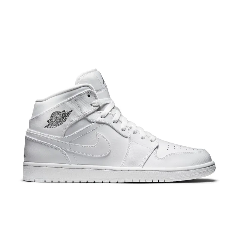 Jordan 1 Mid White Cool Grey (2014) White/Cool Grey-White (554724-120)
