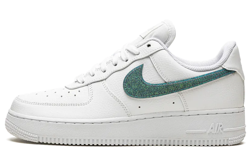 Nike Air Force 1 Low Glitter Swoosh Green (W) (DH4407-100)