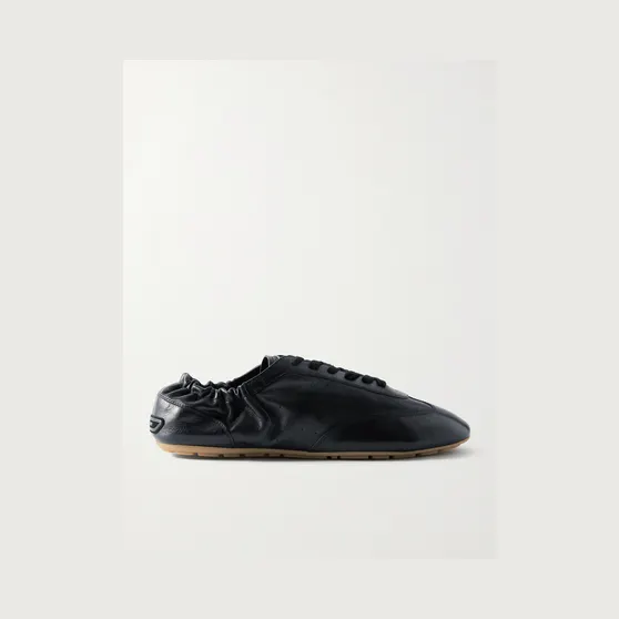 Saint Laurent Lewis Full-Grain Leather Sneakers Black (86256825V00)