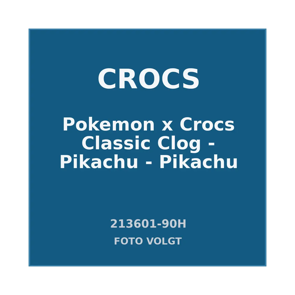 Pokemon x Crocs Classic Clog – Pikachu – “Pikachu” (213601-90H)