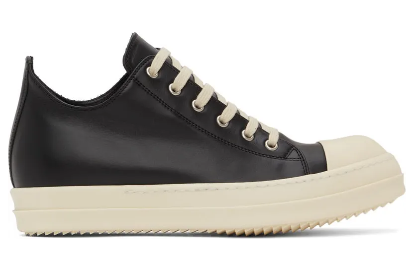 Rick Owens Black Jumbo Lace Sneakers (RP02B6891 LPO)