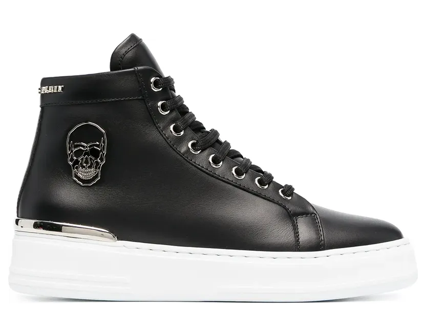 Philipp Plein Klassische High-Top-Sneakers “Black” (A20SWSC2108PLE075N)
