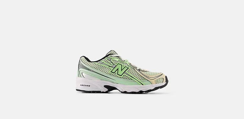 New Balance 740 Bungee Lace Mint Flash Ash Wood Lab Green (PZ740YC)