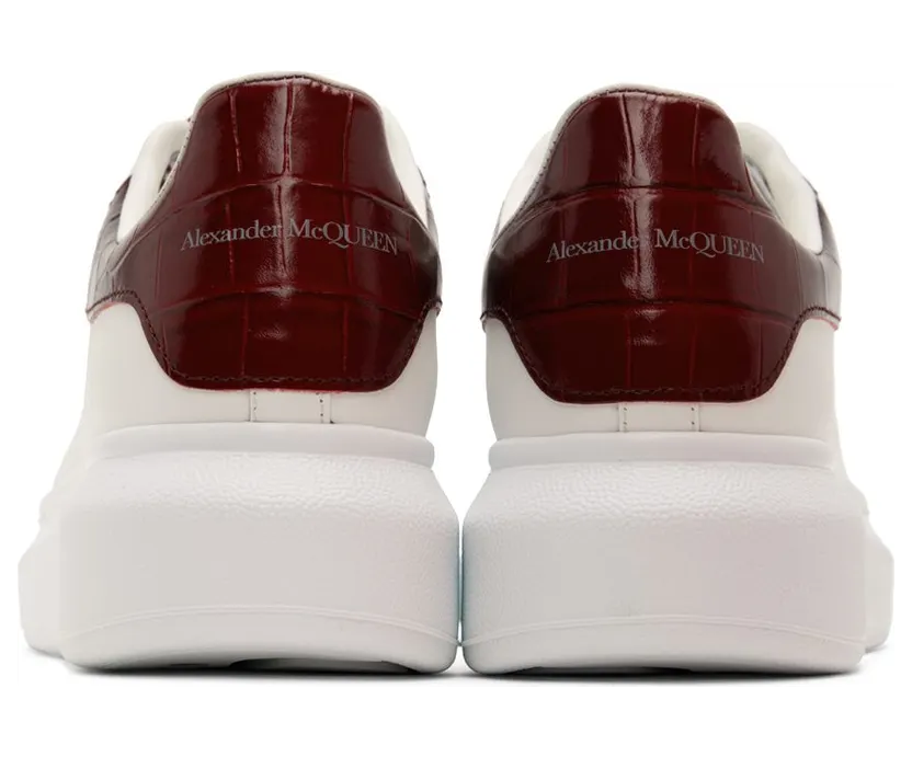 Alexander McQueen White & Red Oversized 9088 White/Oxblood (718233WICG6) (2)