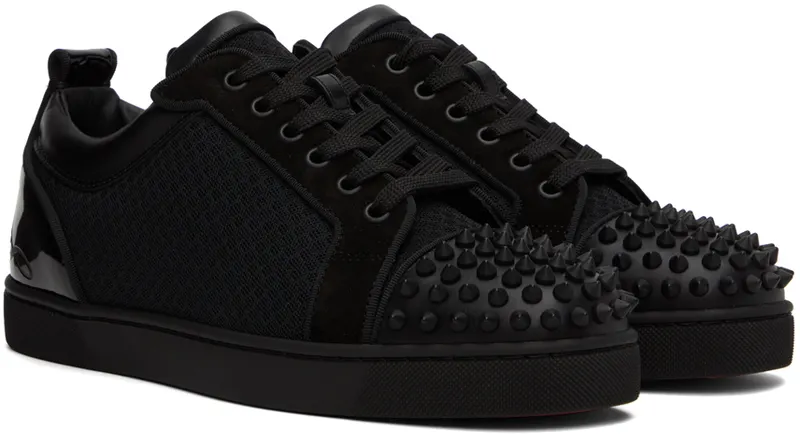 Christian Louboutin Black Louis Junior Spikes (3220716)