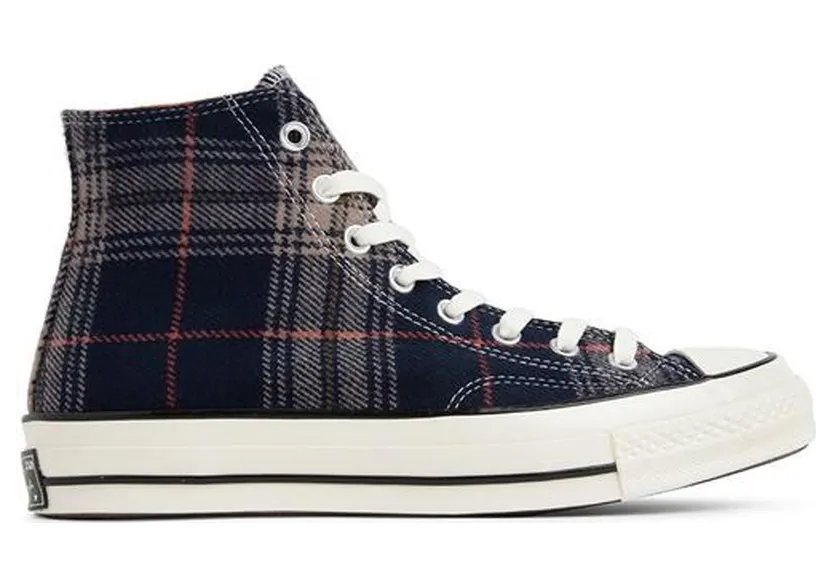 Converse Chuck Taylor All Star 70 Hi ‘Plaid Pack’ Navy/Terracotta Red/Egret (162406c)