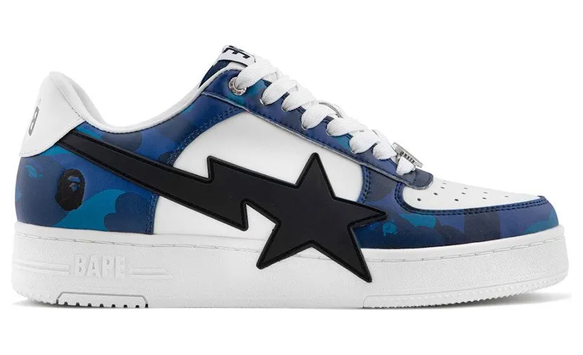 A Bathing Ape Bape Sta Low OS #1 Color Camo Blue White (1L30-191-308-BLU)