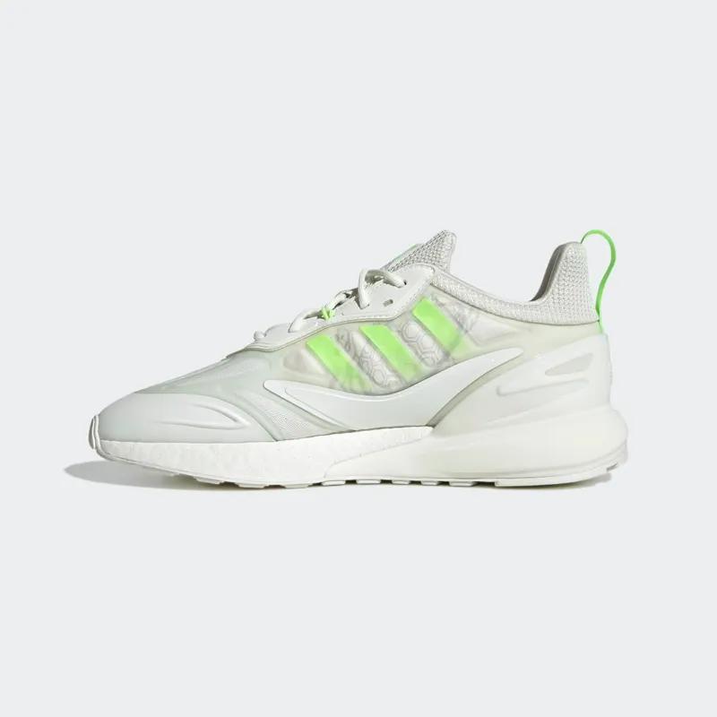 Adidas ZX 2K Boost 2.0 White Tint / Signal Green / Grey Two (GY3494)