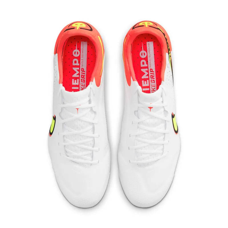 Nike Tiempo Legend 9 Elite FG White Bright Crimson Volt (CZ8482-176)