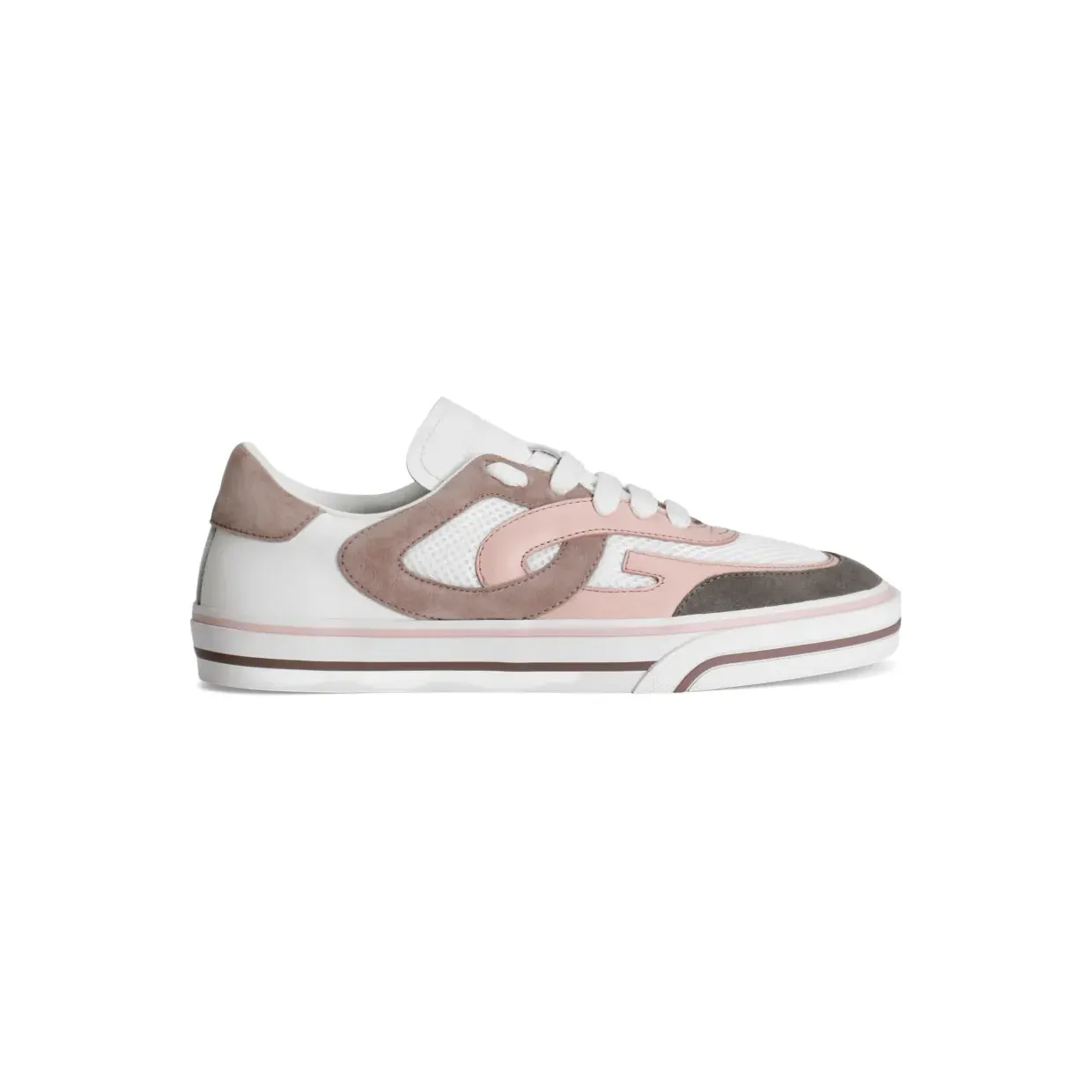 Dolce & Gabbana Dolce & Gabbana DG Segelschuhe aus Mesh und Leder “White” (CK2385A5210)