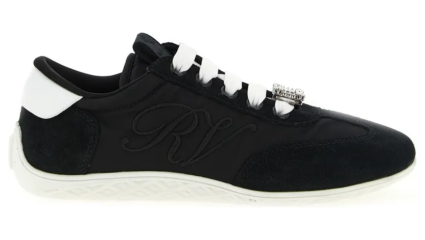 Roger Vivier Viv Low “White/Black” (RVW79342810TNM0002)