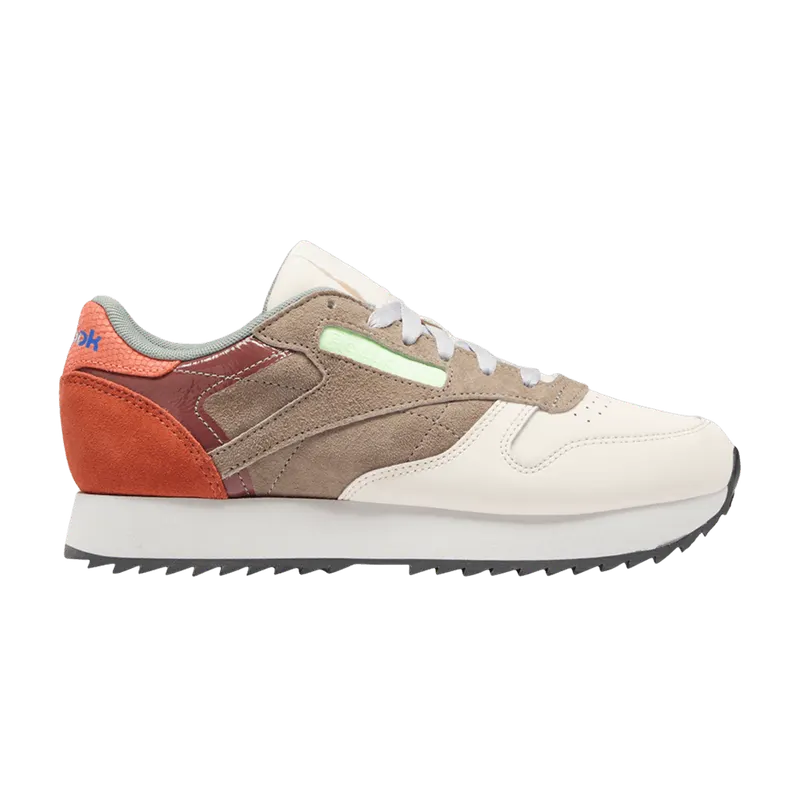 Reebok Classic Leather Ripple Shoes Ceramic Pink / Boulder Grey / Twisted Coral