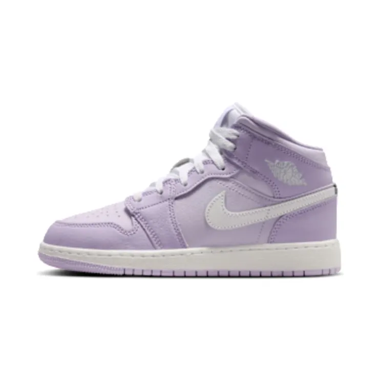 Jordan 1 Mid “Violet Mist / Barely Grape / White” (DQ8423-502)
