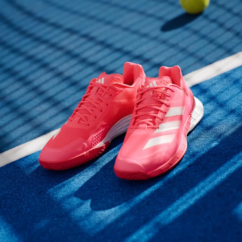 Adidas Defiant Speed 2 Tennis Shoes Lucid Red / Zero Metalic / Pure Ruby (IH3090)