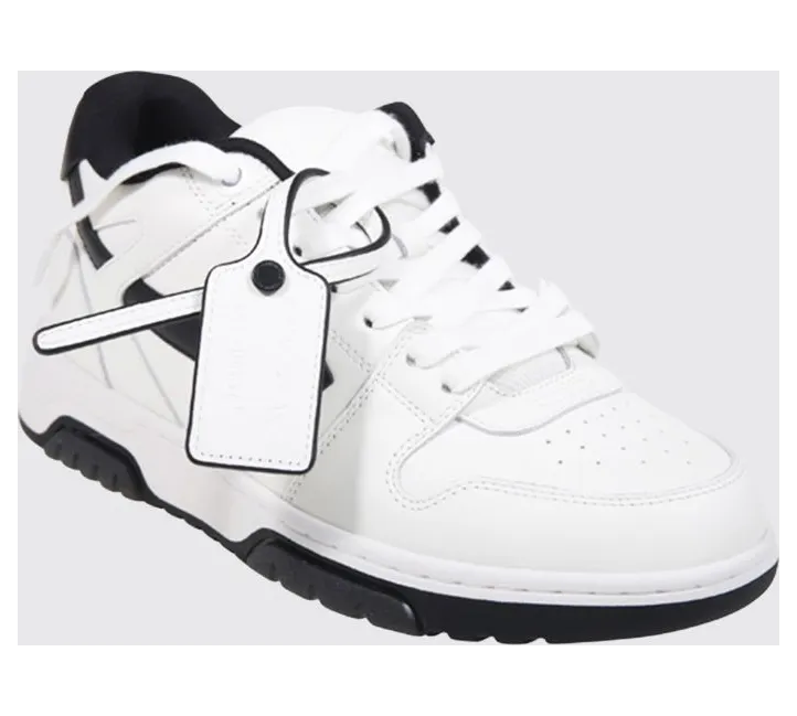 Off-White Bicolor Out Of Office Sneakers in Leather and Recycled Polyester White 1 (M189C9L0190110)