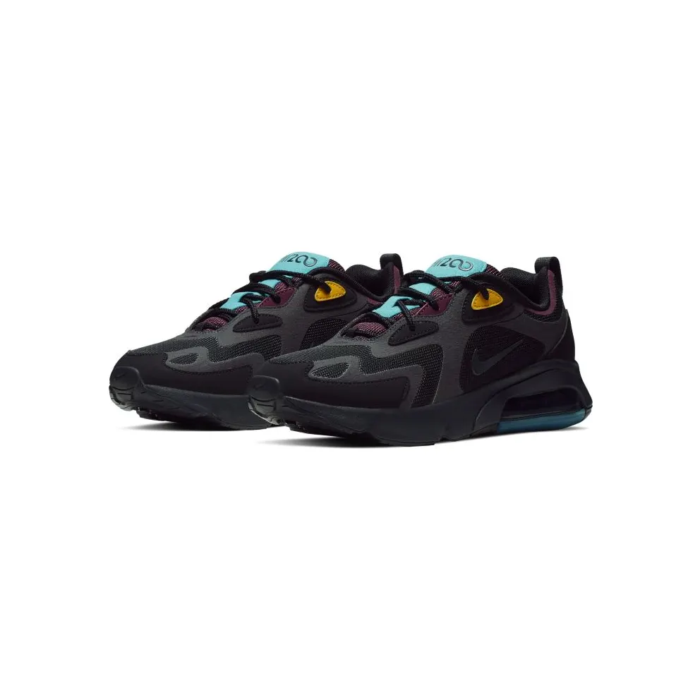 Nike Air Max 200 Black Bordeaux (W) Black/Anthracite/Bordeaux-University Gold-Teal Nebula (AT6175-001)