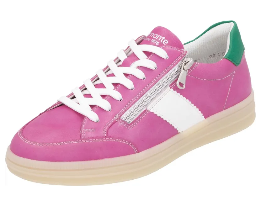 Remonte sneaker Jade groen / Lichtroze / Wit (D2C0231)