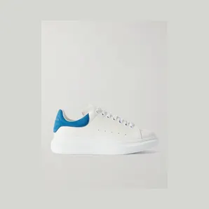 Mcqueen Exaggerated-Sole Leather Sneakers White (553680WIAIH)