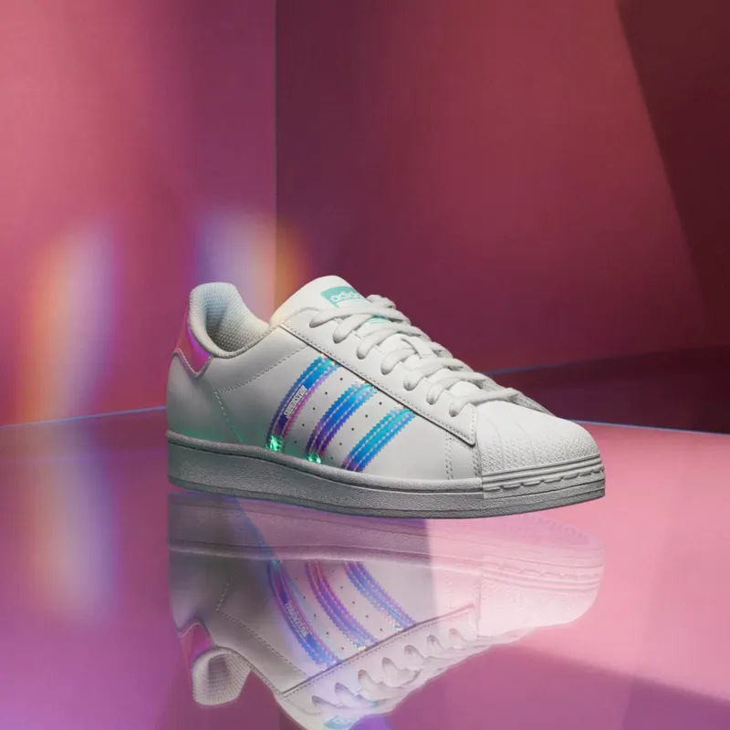 adidas Superstar Cloud White / Pulse Aqua / Pink Tint (GX3386)