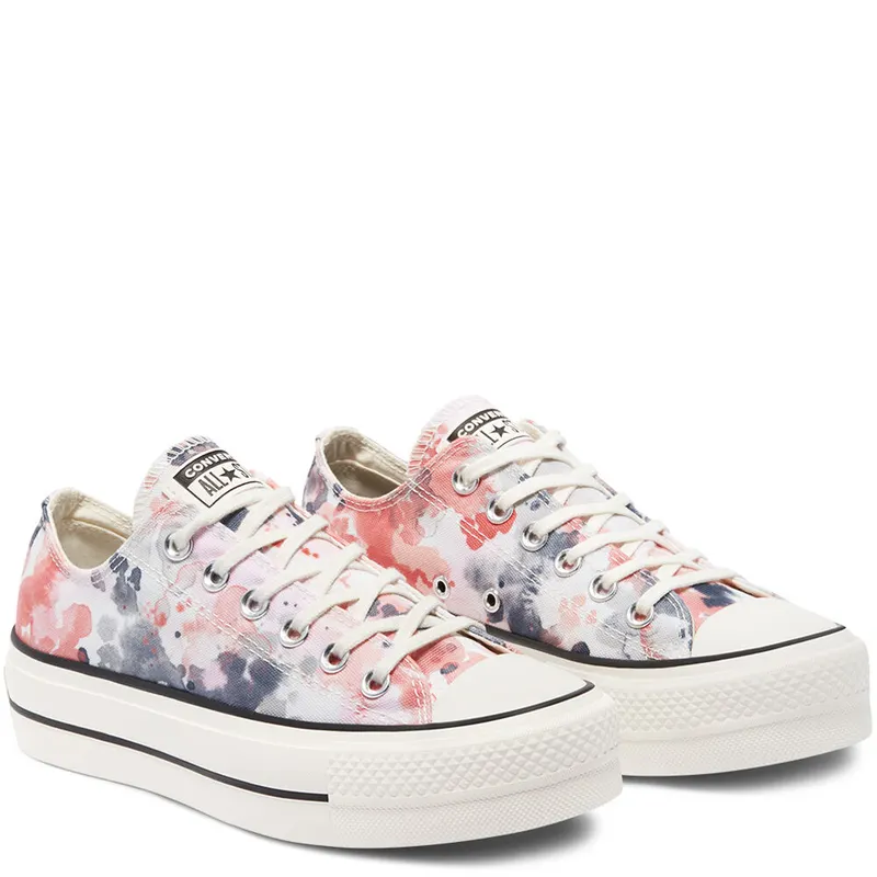 Converse Festival Platform Chuck Taylor All Star Low Top Egret/terracotta Pink/black (570970C)