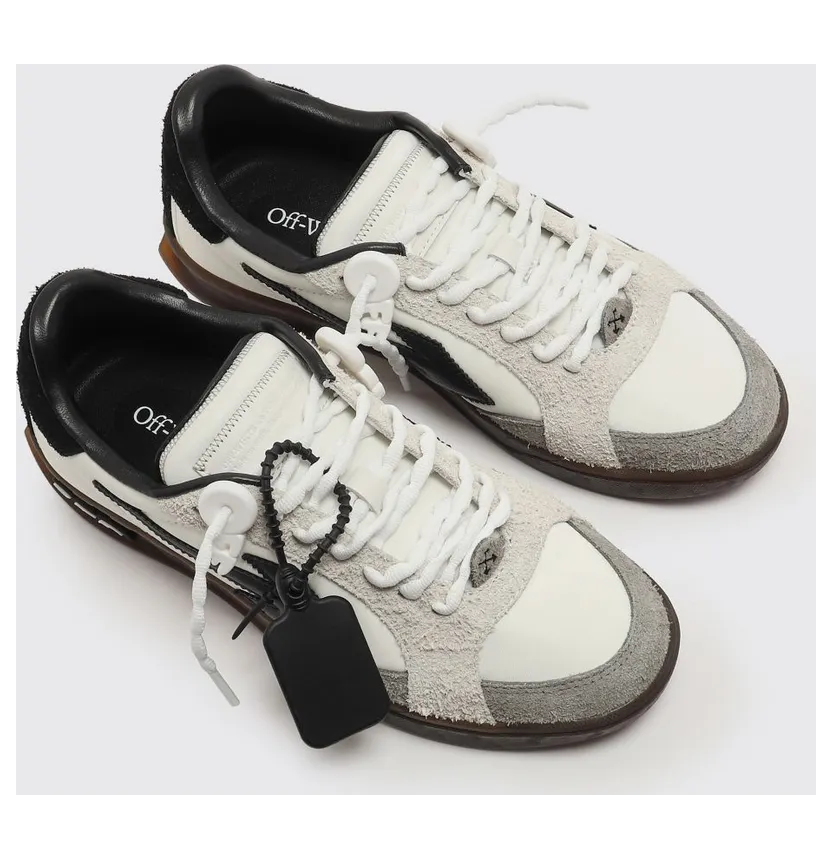 Off-White Suede and Nylon End of Play Sneakers White 1 (OMIA2ALS26FAB0026810)