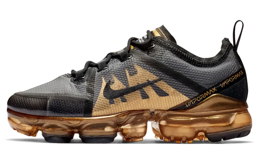 Nike Air VaporMax 2019 Black Metallic Gold (GS)