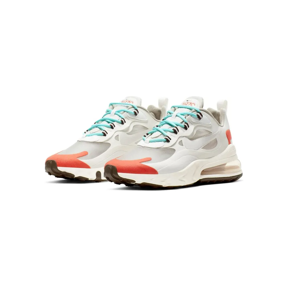 Nike Air Max 270 React Light Beige Chalk (W) Light Beige Chalk/Summit White/Team Orange (AT6174-200)
