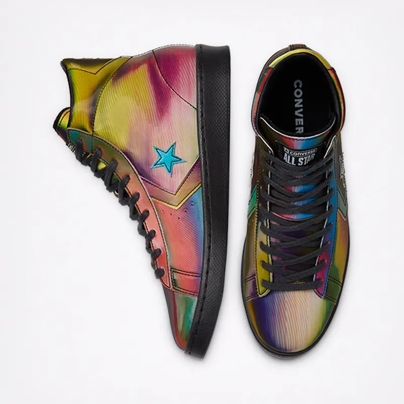 Converse All Star Pro Leather High Top Black/multi/white (170494C)
