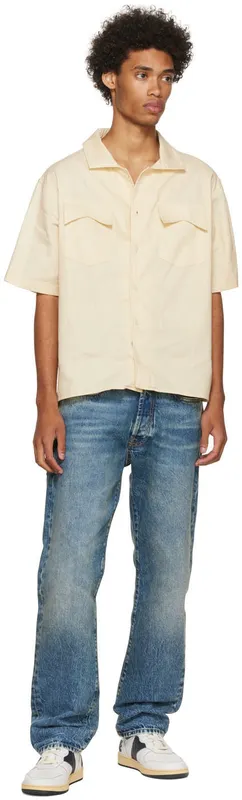 Rhude White & Navy Rhecess Low (RHPF22FO04178807)