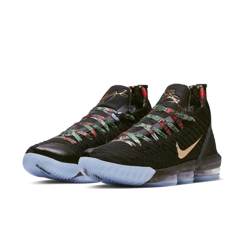 Nike LeBron 16 Watch the Throne Black/Metallic Gold-Rose Frost (CI1518-001)