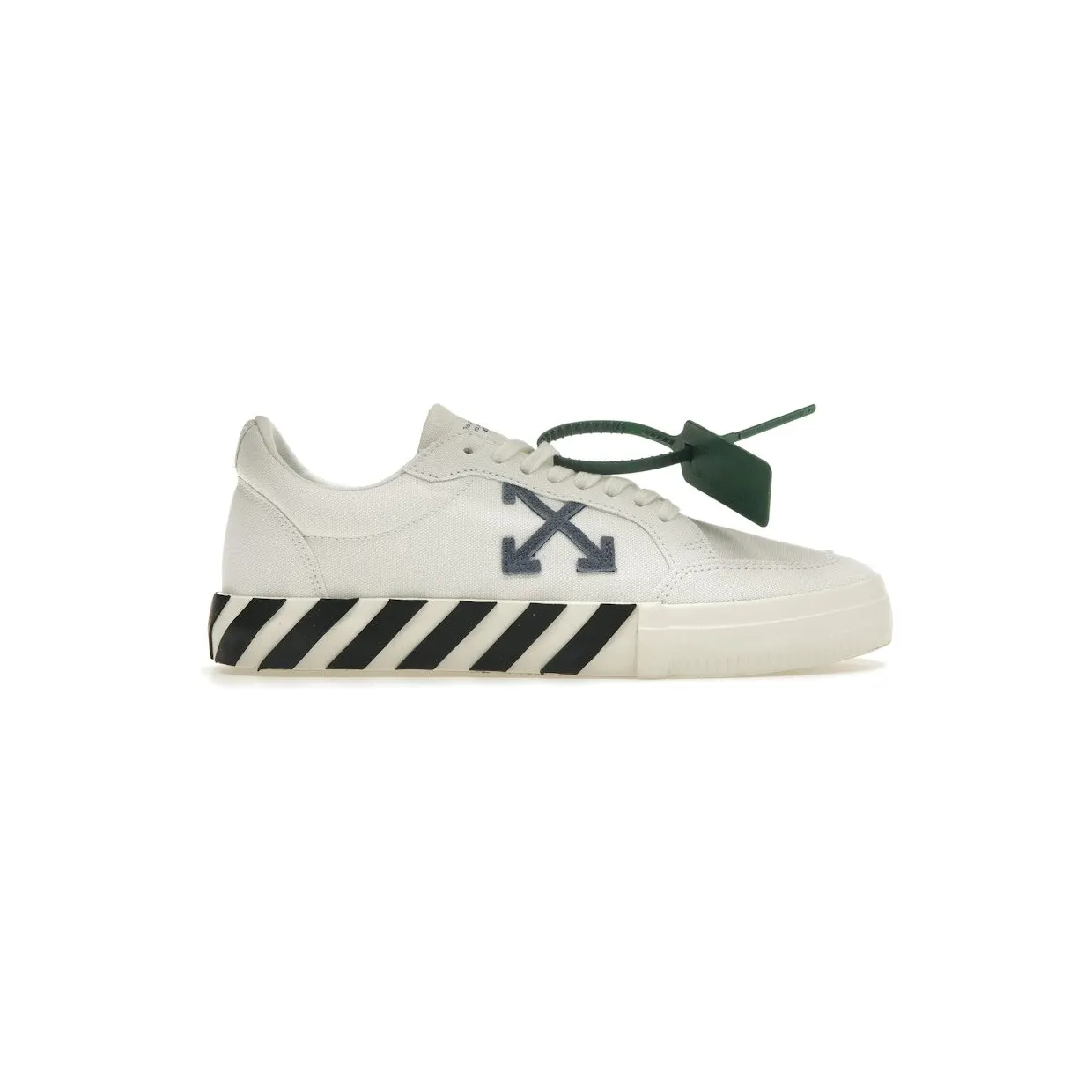OFF-WHITE Vulc Low White Navy (FW22) (OMIA085F22FAB0010146)