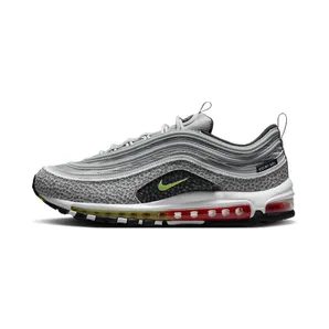 Nike Air Max 97 Kiss My Airs Silver Bullet Safari “Light Smoke Grey / Cool Grey / Black / Volt” (FD9754-001)