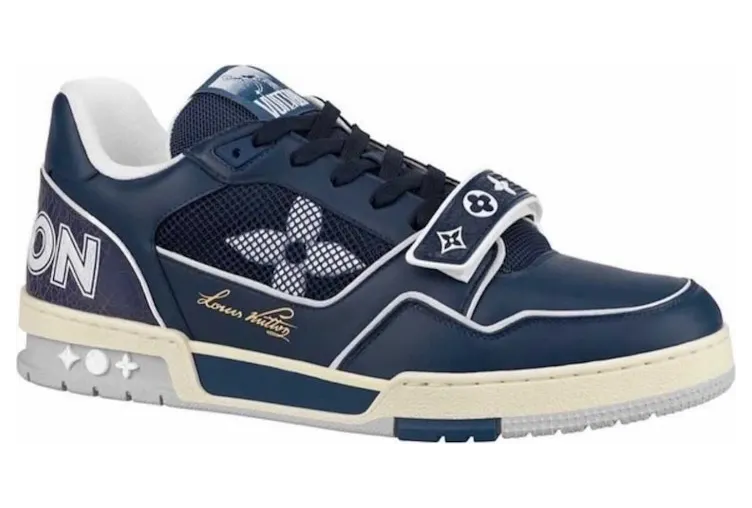 Louis Vuitton Trainer Navy Mesh (1A9DEG)