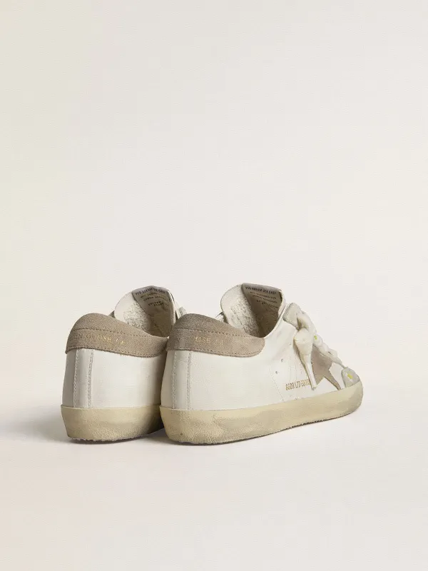 Golden Goose Women’S Super-Star Ltd With Beige Suede Star And Heel Tab And Floral Embroidery (GWF00107.F007292.11954) (4)