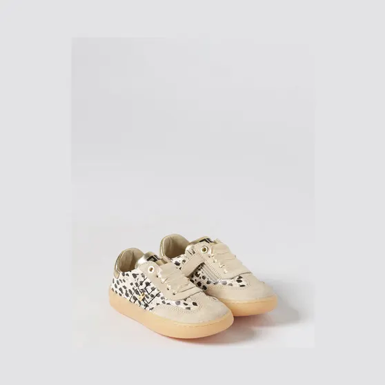 Elisabetta Franchi Animal Print Leather Sneakers Beige (F1A9E04921917X673)