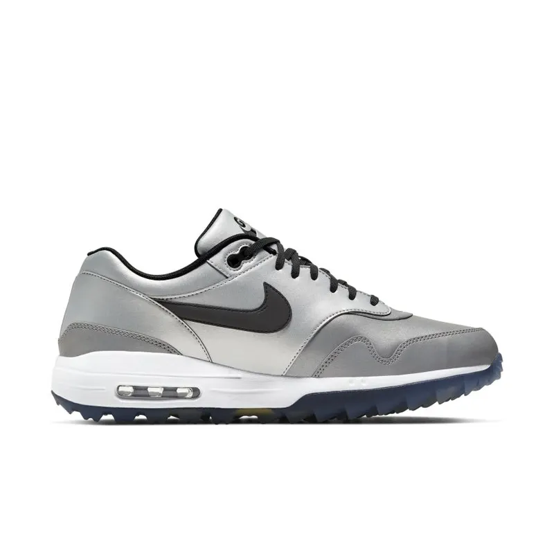 Nike Air Max 1 Golf Reflectivity Reflect Silver/Metallic Platinum-Opti Yellow-Black (BQ4804-005)