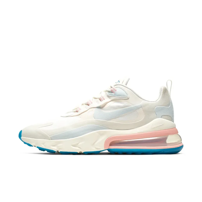 Nike Air Max 270 React American Modern Summit White Summit White/Summit White-Bleached Coral-Desert Sand-White (AO4971-100)