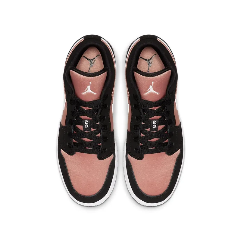Jordan 1 Low Black White Rose Gold (GS) Black/White-Rose Gold (554723-090)