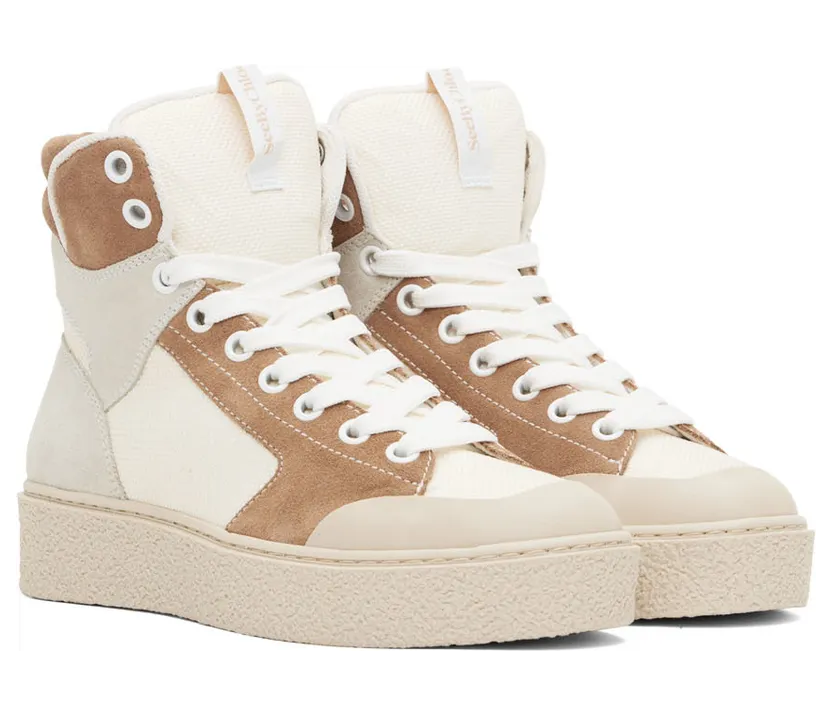 See by Chloé Beige & Tan Hella Sneakers (SB39121A 16172) (4)