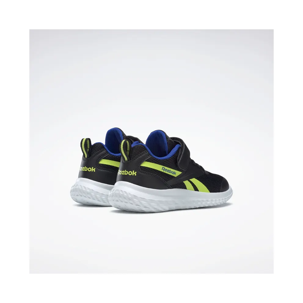 Reebok Rush Runner Alt Shoes Black / Yellow Flare / Court Blue
