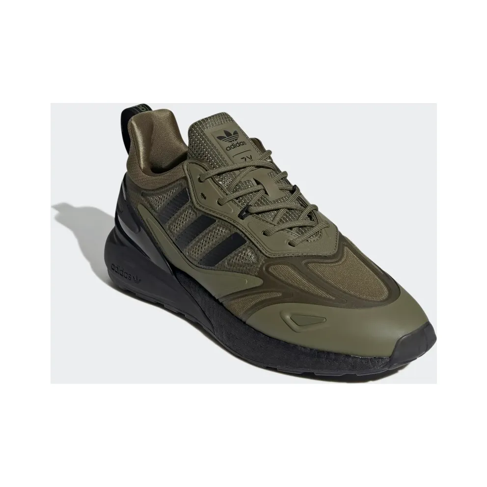Adidas ZX 2K BOOST 2.0 Focus Olive / Core Black / Orange Rush (GW0518)